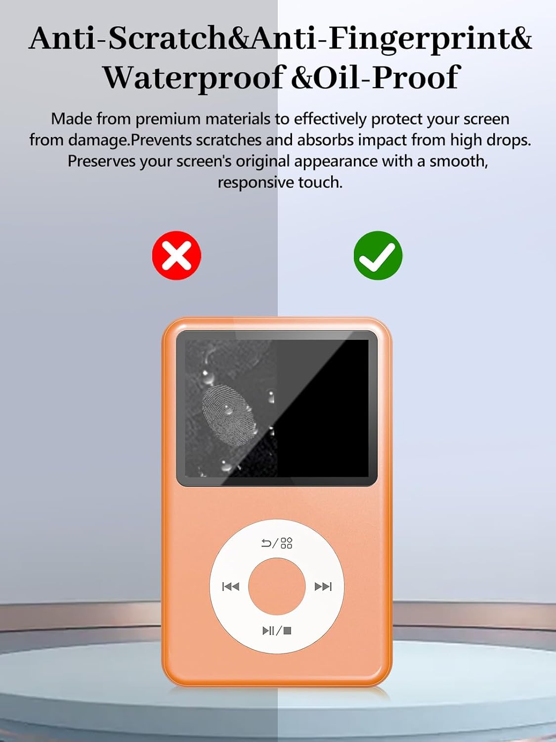 Arxonis Y1 MP3 6H Screen Protector for Innioasis Player, Hardness Tempered Glass, Anti-Fingerprint,Anti-Scratch, Easily