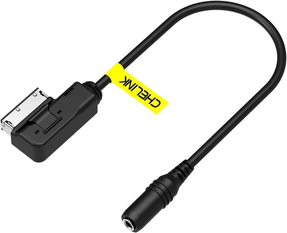 CHELINK 3.5mm MP3 MI Music Interface to Female Aux-in Cable for Benz, Stereo Jack Cord Audio Adapter Compatible