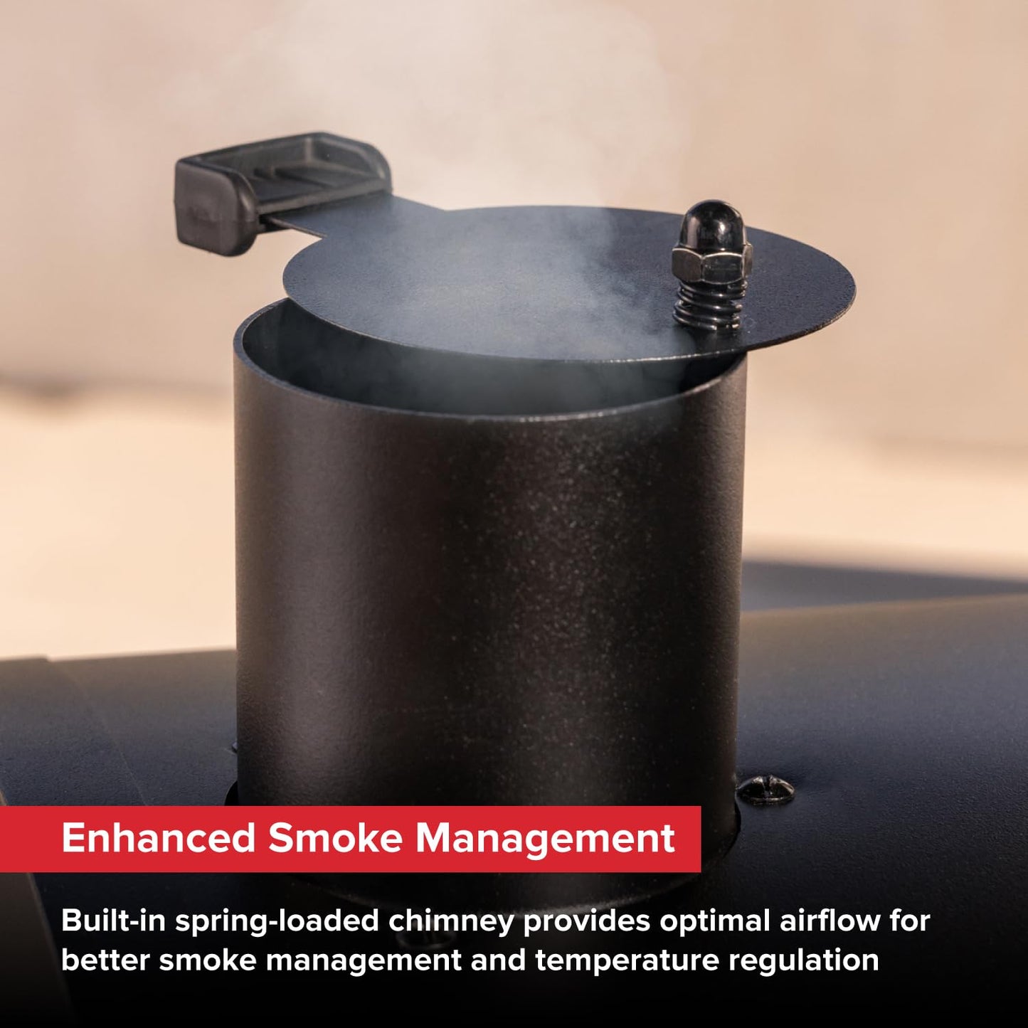 Nexgrill 17.5" Portable Charcoal Grill with Adjustable Chimney Vent, 349 SQ. In Cooking Area, Table Top Grill for Camping, Outdoor Cooking, Patios, and More – 820-0258