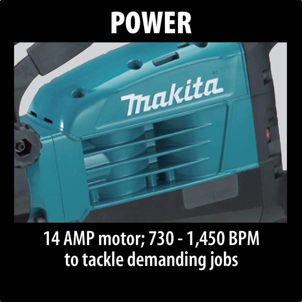 Makita HM1317CB 42 lb. AVT® Demolition Hammer, accepts 1-1/8" Hex bits