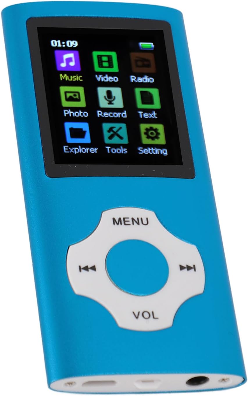 Denash MP3 64GB Player, Portable Lossless Sound Music Player, Mini Music Player with Earphones, Supports FM Radio