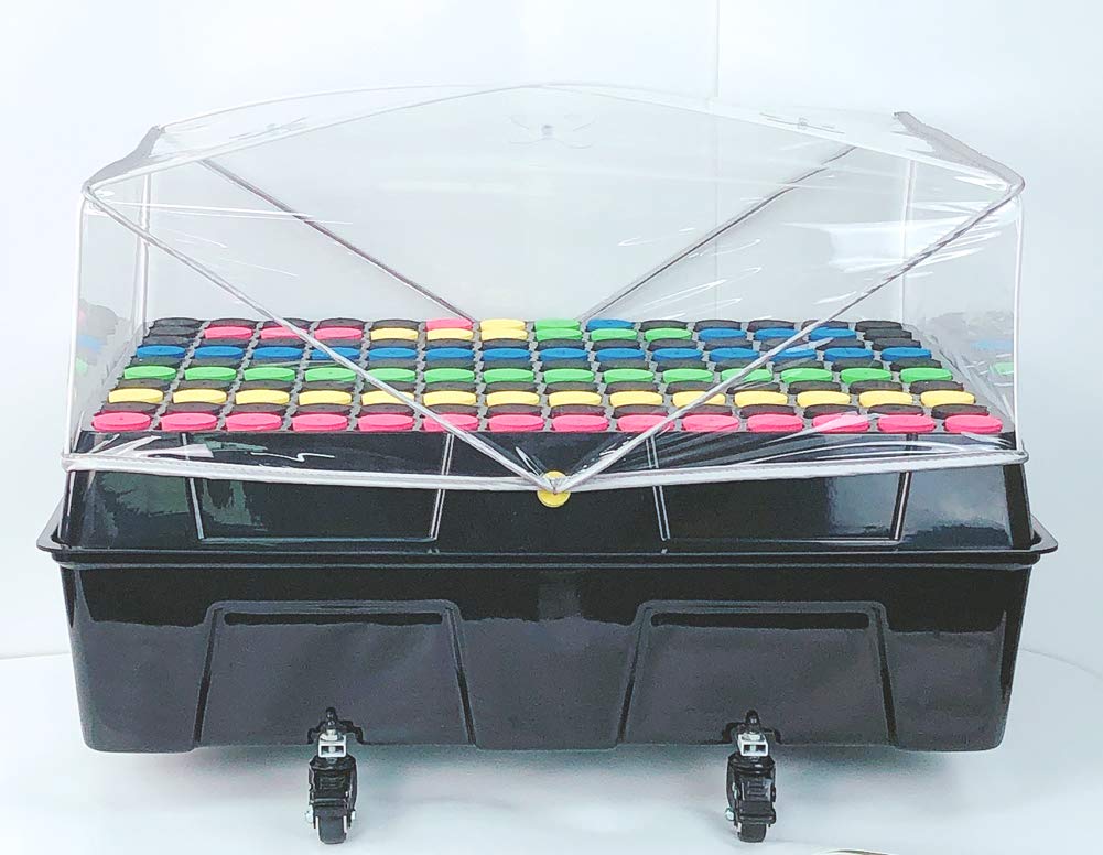 Clone Machine, Aeroponic Cloning Machine System 140 Site for Cuttings Rooting Using 1.625 Inch Neoprene Clone Inserts (1-5/8 inch)