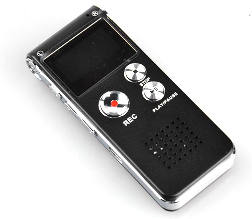 Lantomall 8GB 650Hr MP3 Digital Voice Recorder Dictaphone Player Black