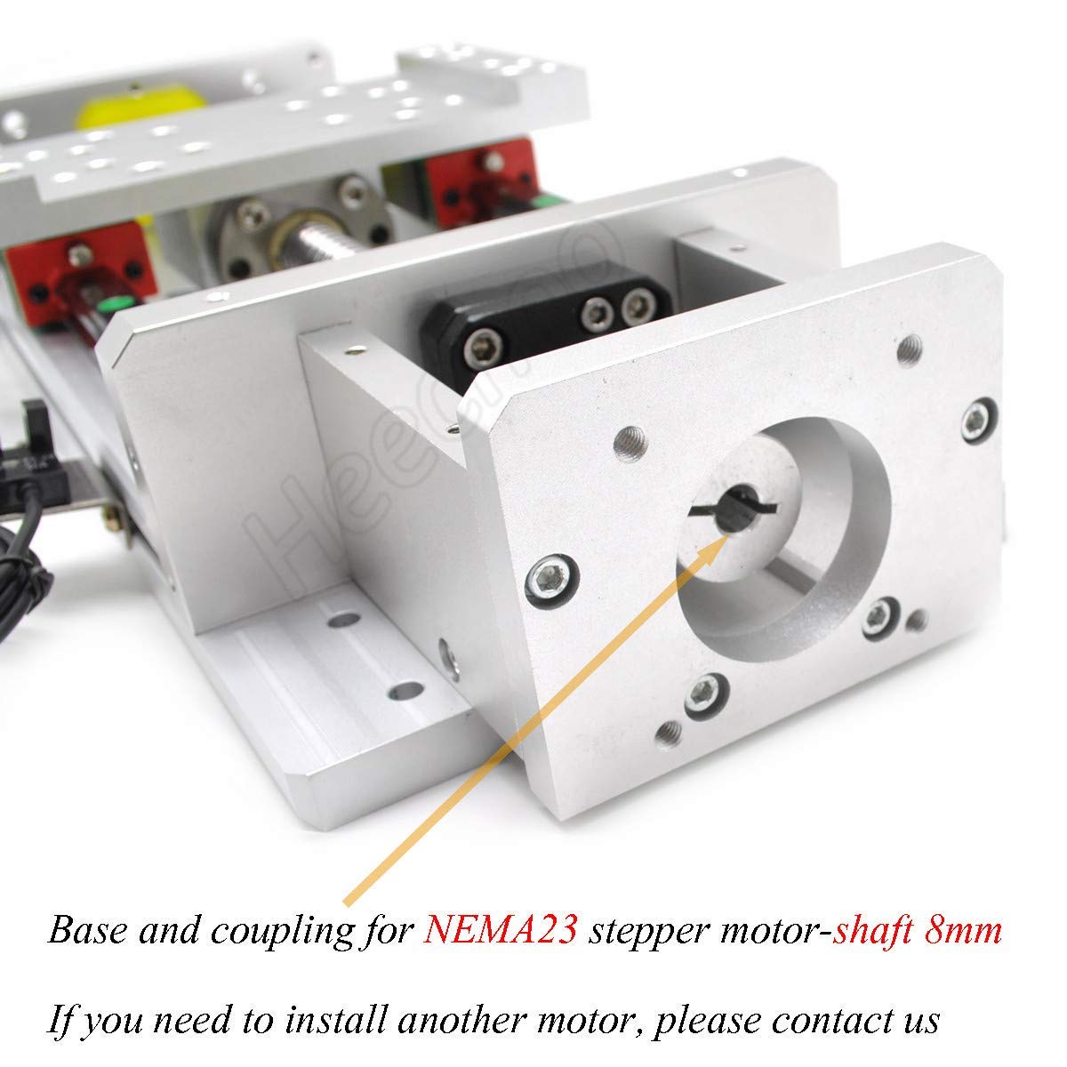Electric Linear Rail Guide 200mm Ballscrew 1605 Slide Stage Load 250kg Nema23 Motor Base for DIY CNC Z Axis