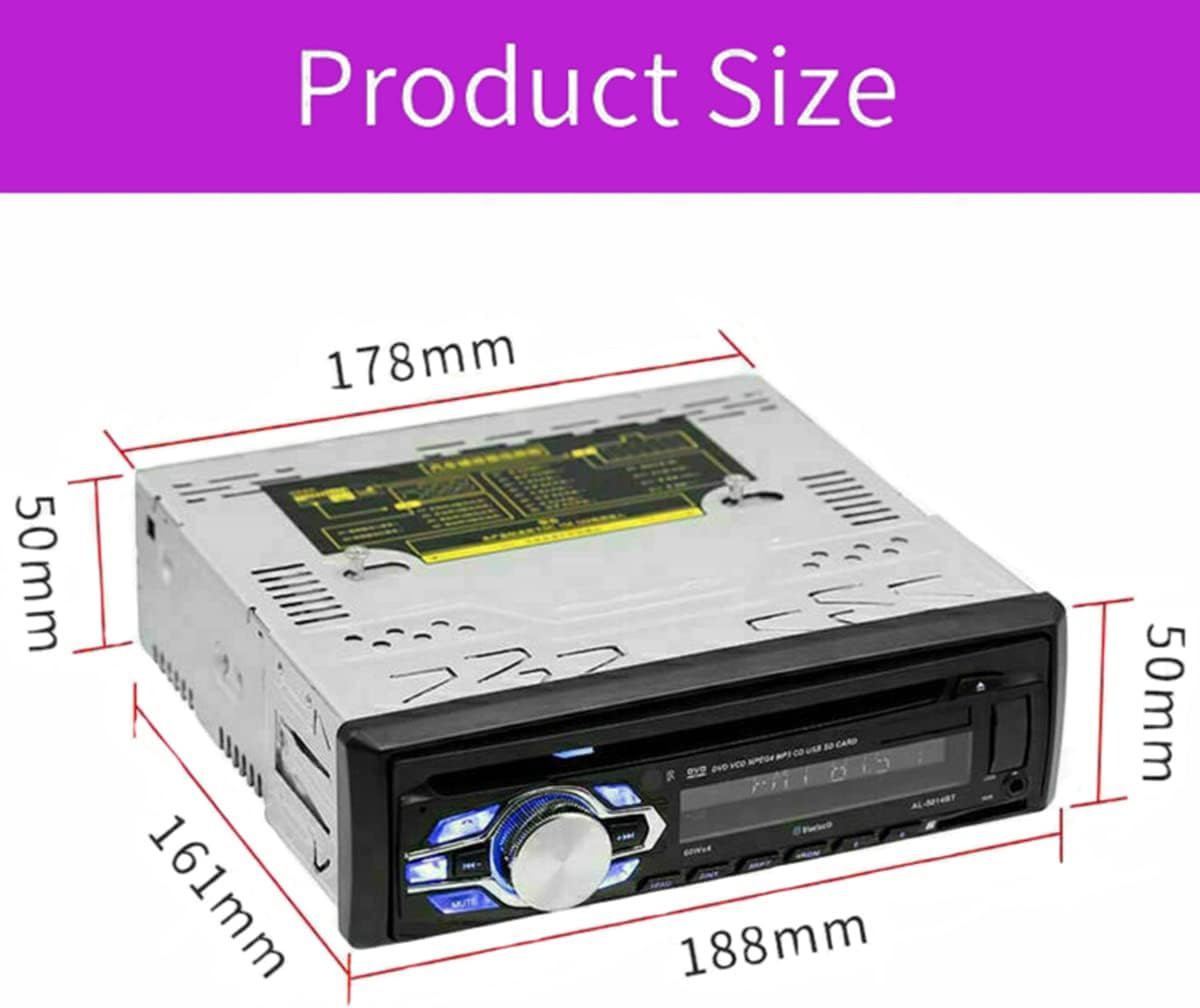 Eaglerich 1Din 12V MP3 4 45W MP3 2 Car DVD CD Player Vehicle Car Stereo Handfree Call Autoradio Bluetooth Aux-in FM USB