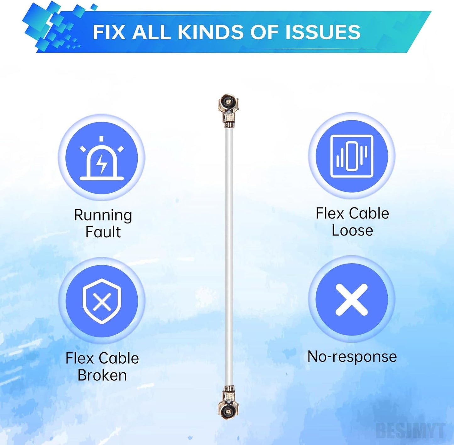 A02s A02s SM-A025U SM-A025U1 for Samsung Galaxy Coax Antenna Flex Cable Replacement Coax Signal Antenna Wire