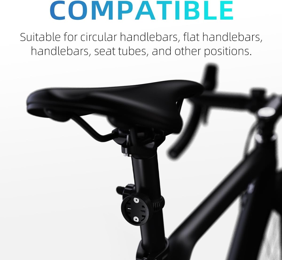 CYCLAMI Adjustable Out Front Bike Mount, Compatible with Garmin Edge, iGPSPORT, XOSS, CooSpo Magene, CYCPLUS GPS