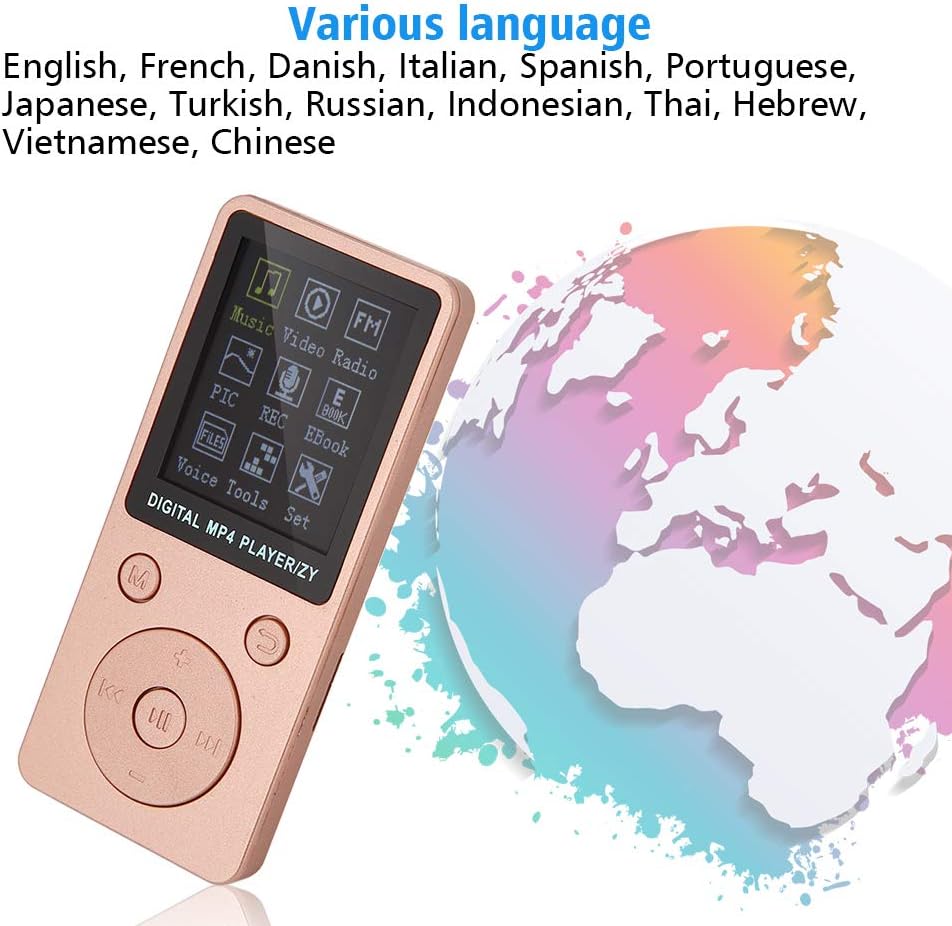 Eboxer MP3 MP4 32G Portable Player, Music Player Support Music Radio Recording Video Ebook, Built in Stopwatch, Up