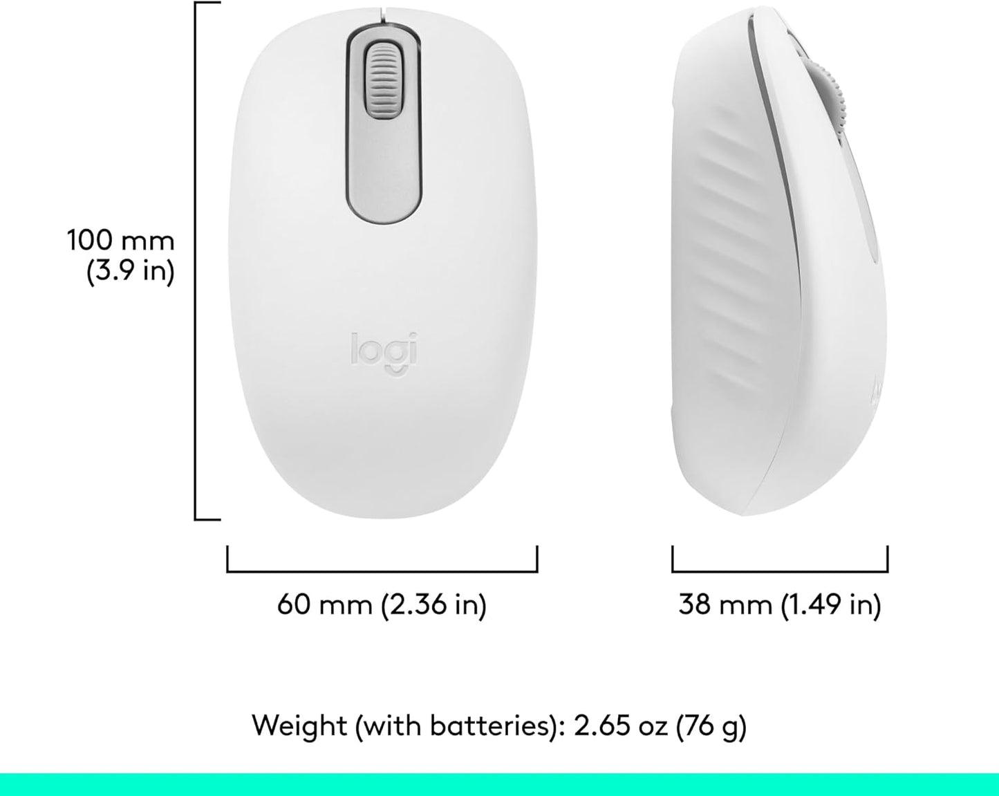 Logitech M196 12-Month Bluetooth Wireless Mouse, Compact and Portable Mouse for Laptops, Tablets and More, Battery