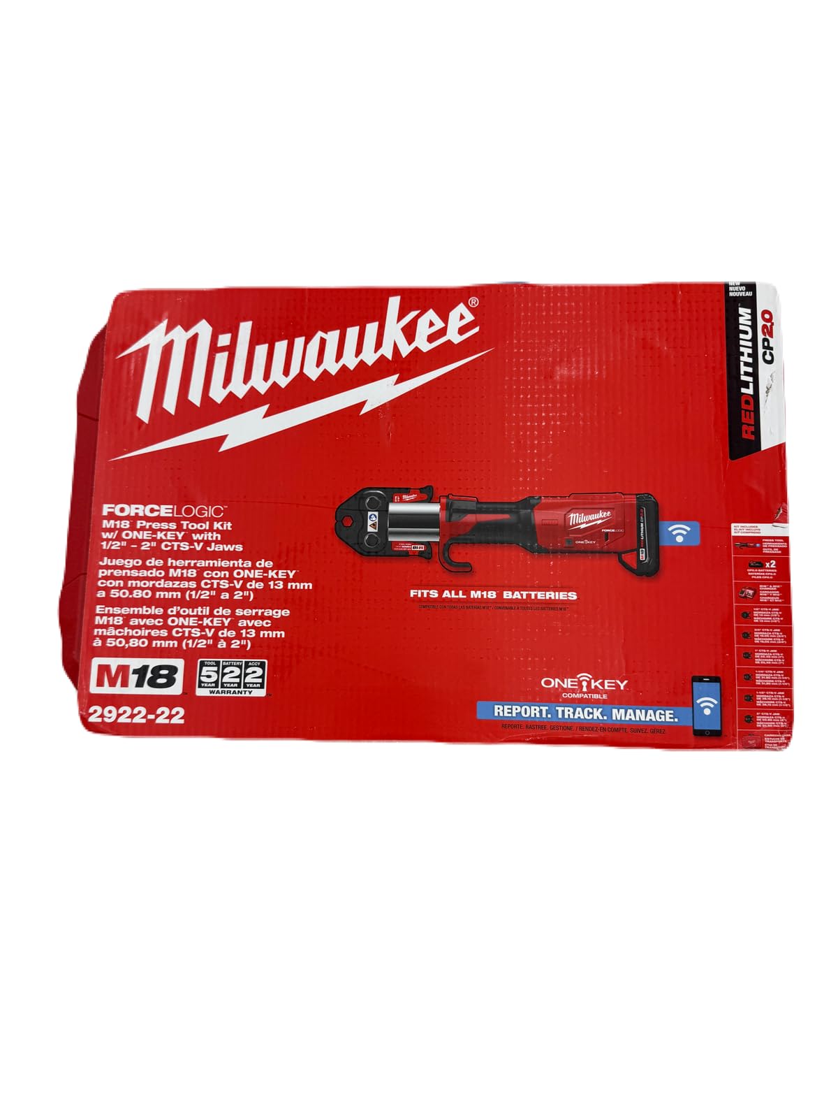 Milwaukee Electric - M18 LOGIC PRESS TOOL WITH ONE KEY