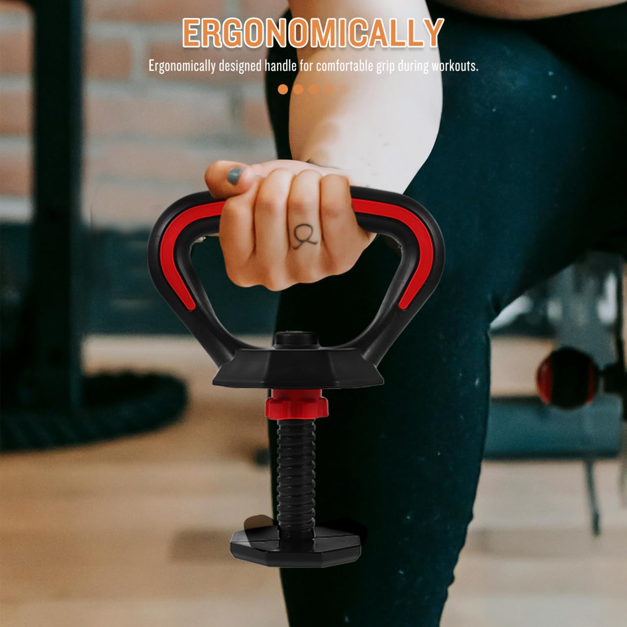 GOOHOCHY Adjustable Kettlebell Handle Replacement with Ergonomic Non-Slip Grip for Strength Training Equipment Durable Kettlebell Grip Handle for Home and Gym Workouts