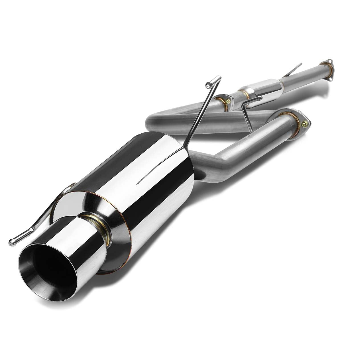 DNA MOTORING CBE-HP92-NRT Cat Back Exhaust System [Compatible with 92-96 Honda Prelude]