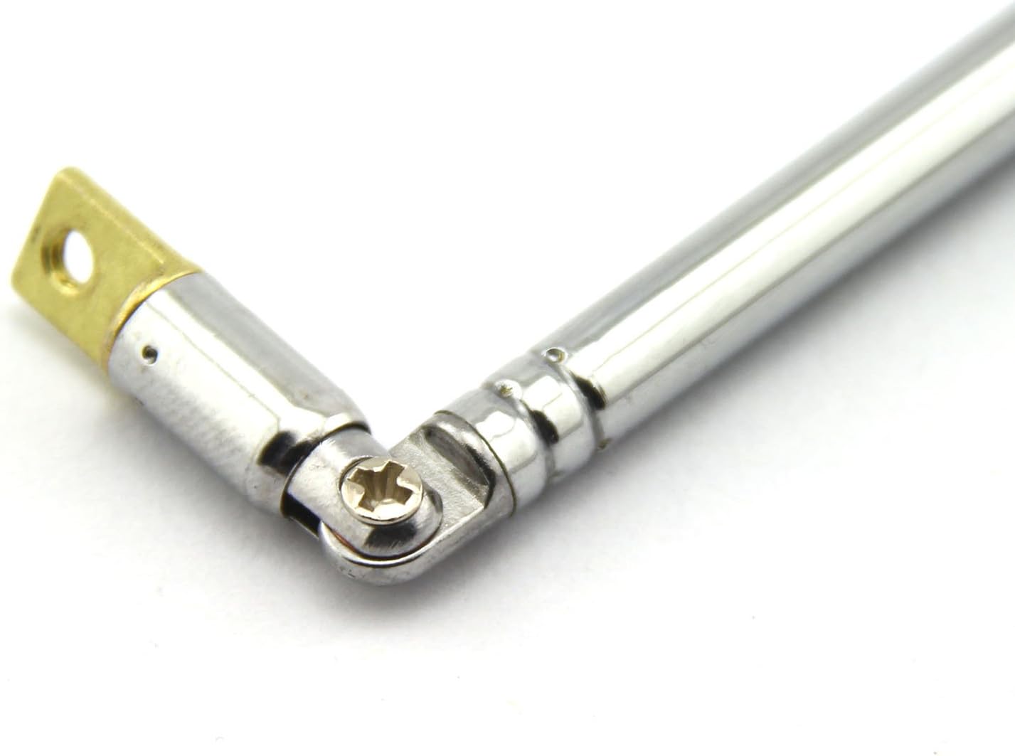 E-outstanding 1 62.5cm 24.6" 4 Pair AM FM Radio Universal Antenna, Length Section Telescopic Stainless Steel