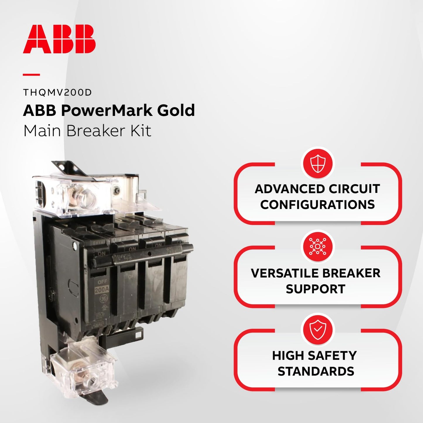 ABB PowerMark Gold 200 Amp Main Circuit Breaker Conversion Kit