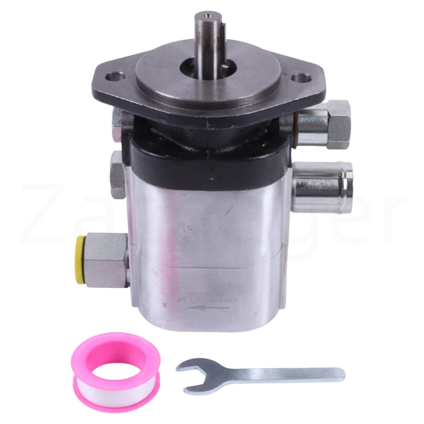 Zachager 22 GPM Two-Stage Wood Splitter Pump—3000 PSI High/Low Hydraulic Gear Pump—3600 rpm, NPT 3/4” Outlet, NPT 1” Inlet, 5/8” Shaft