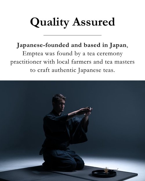 Emptea Yame Premium Ceremonial Grade Matcha Green Tea Powder - First Harvest Stone-Milled Japanese Matcha | Creamy Umami & Nutty Flavor, 1.06oz (30g) Tin