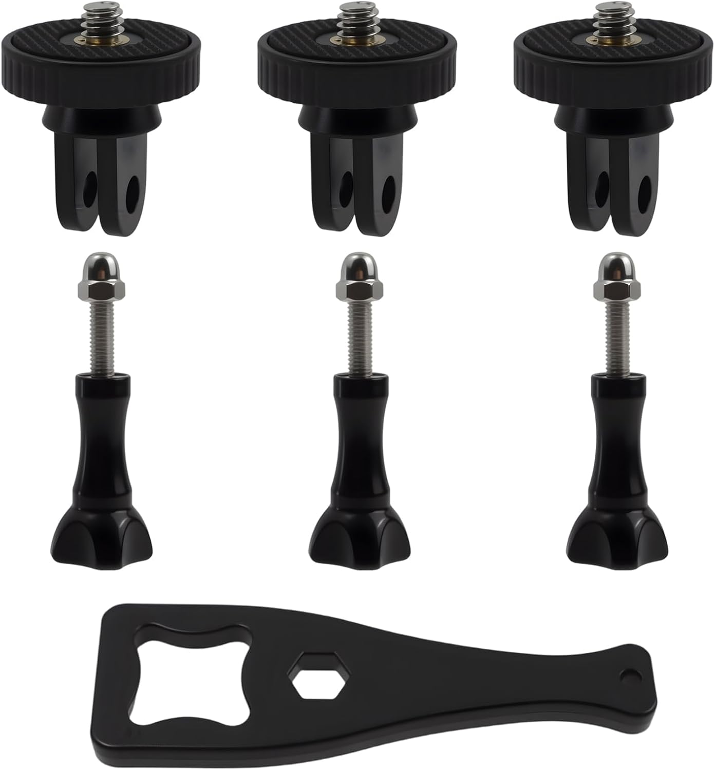 Dedoda 7 Pack 1/4"-20 Insta360 1/4 Aluminum Camera Tripod Adapter Conversion Adapter Mounts Compatible with Screw