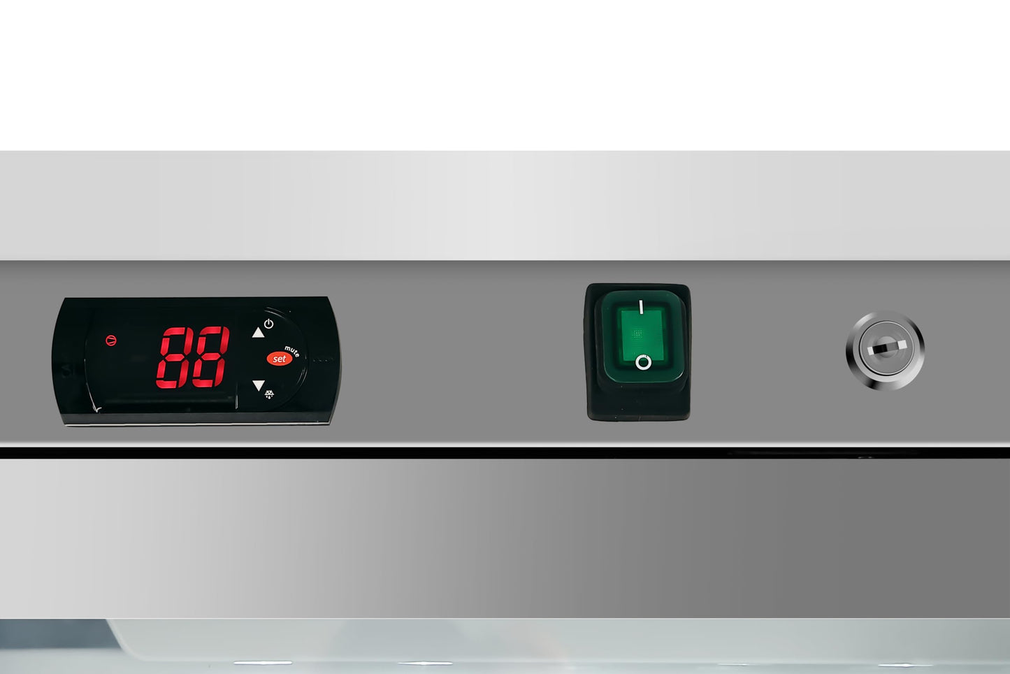 KoolMore 12 Cu. ft. Commercial Freezer with Glass Door in Stainless Steel - Manual Defrost (KM-FMD12SGD)
