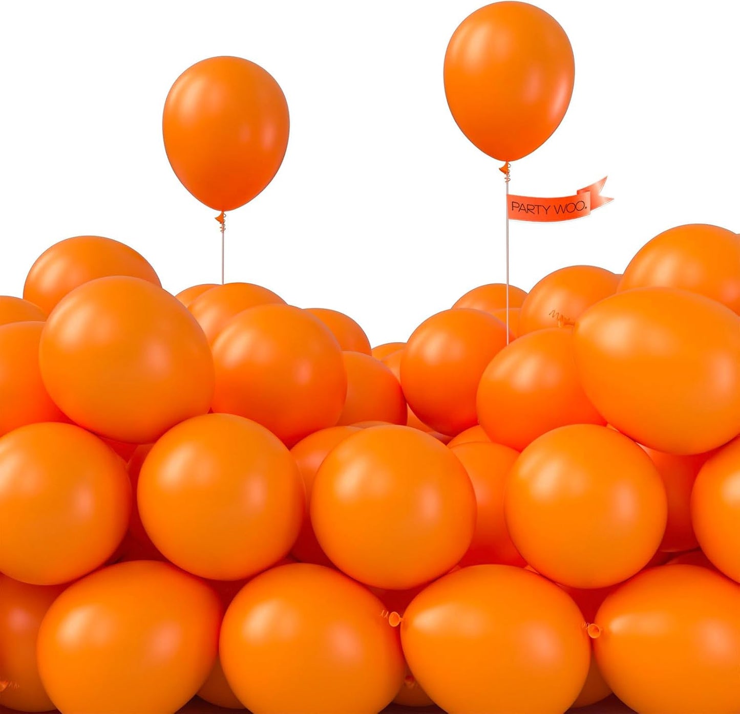 PartyWoo Orange Balloons - 50 Pack 5-Inch Mini Fall Latex Balloons for Thanksgiving & Halloween Decor