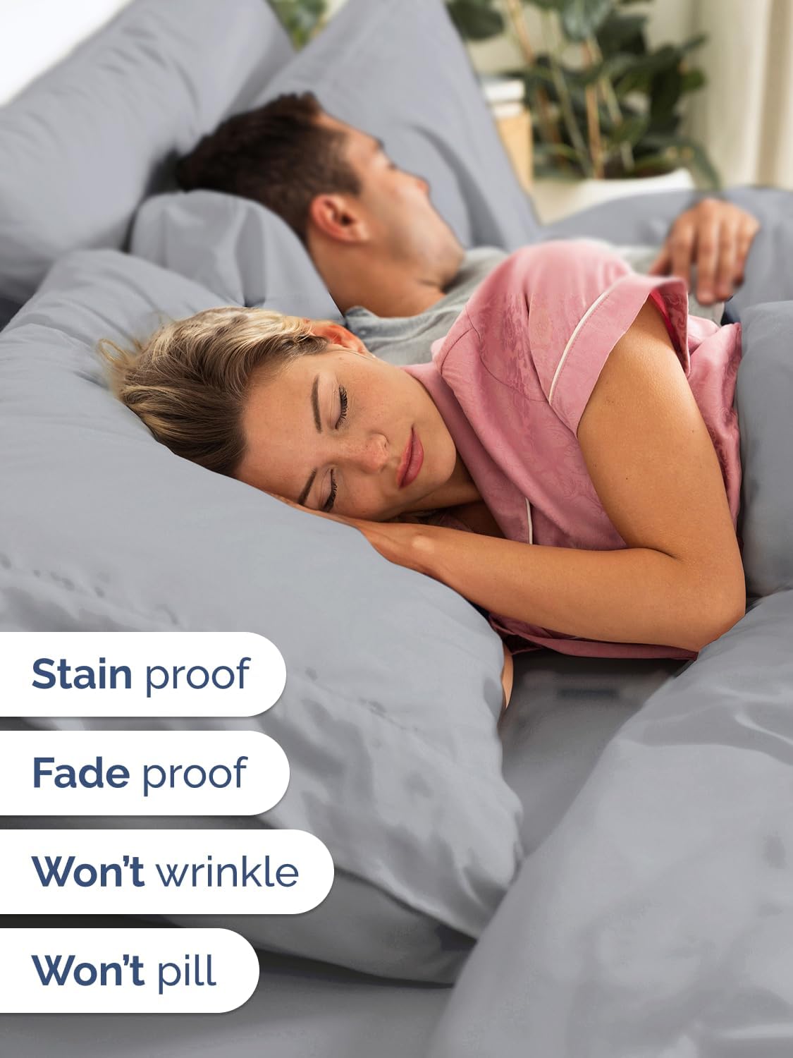 Skiennix Extra Deep Twin Sheet Set - 4 Piece Breathable Cooling Bedding - Soft Wrinkle-Free Steel Blue
