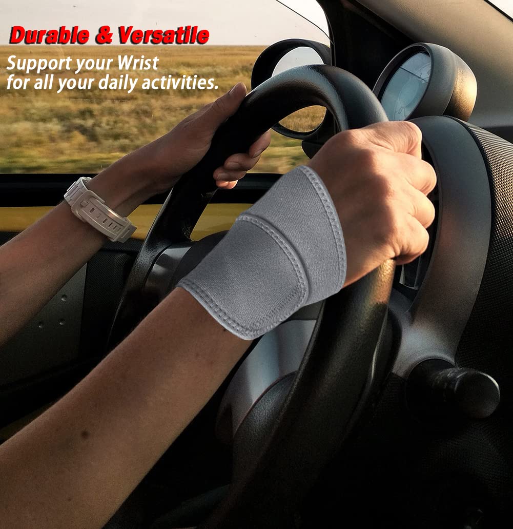 NuCamper Wrist Brace Carpal Tunnel for Men Women Fit Left and Right Hand,Lightweight Adjustable Wrist Support Brace for Tendinitis,Sprains Arthritis,Pain Relief,Compression Wrist Wrap for Sports,Workout and Daily Use