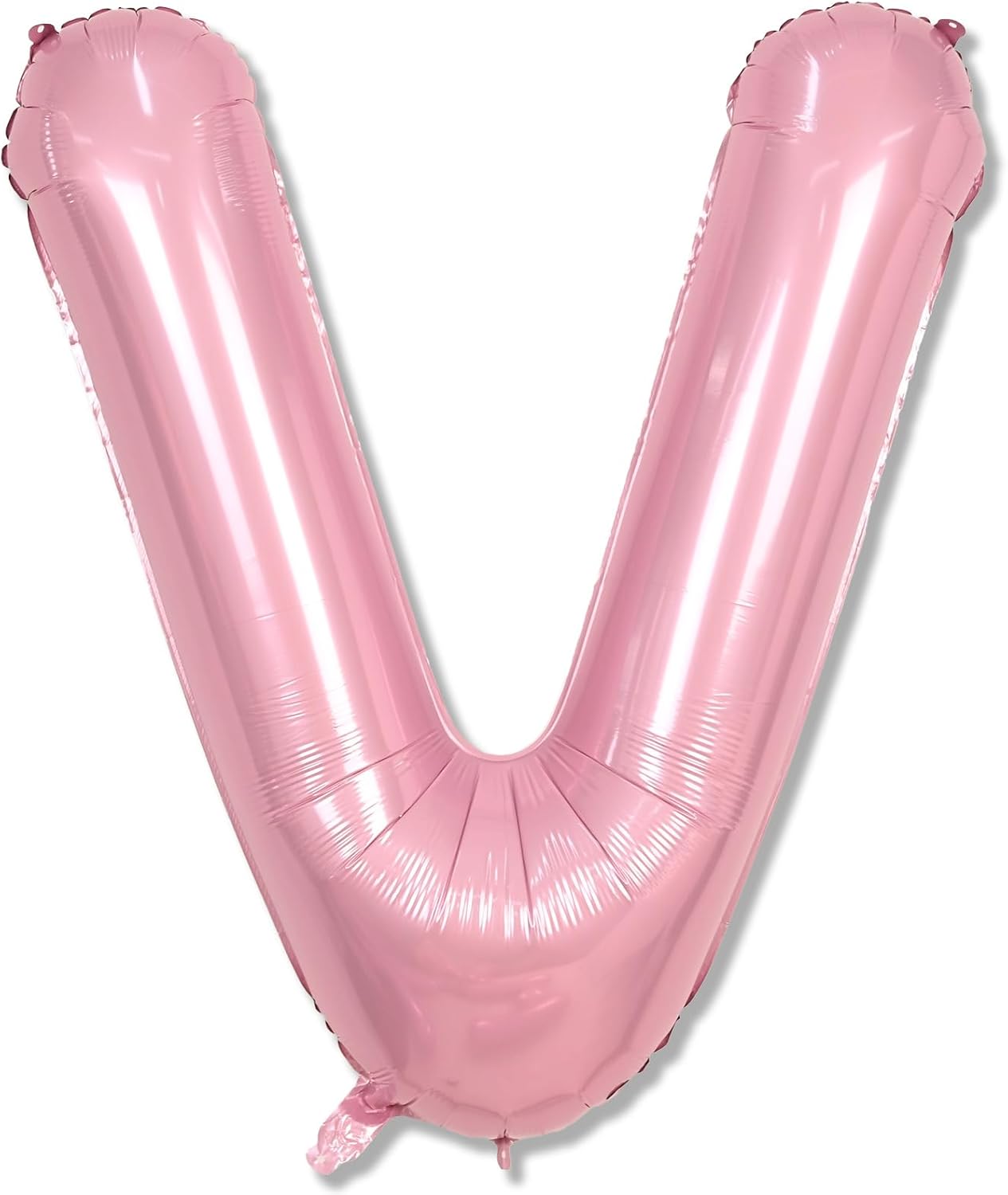 Skiennix 40-Inch Pastel Pink Letter V Balloon - Giant Custom Mylar Foil for Birthday Parties