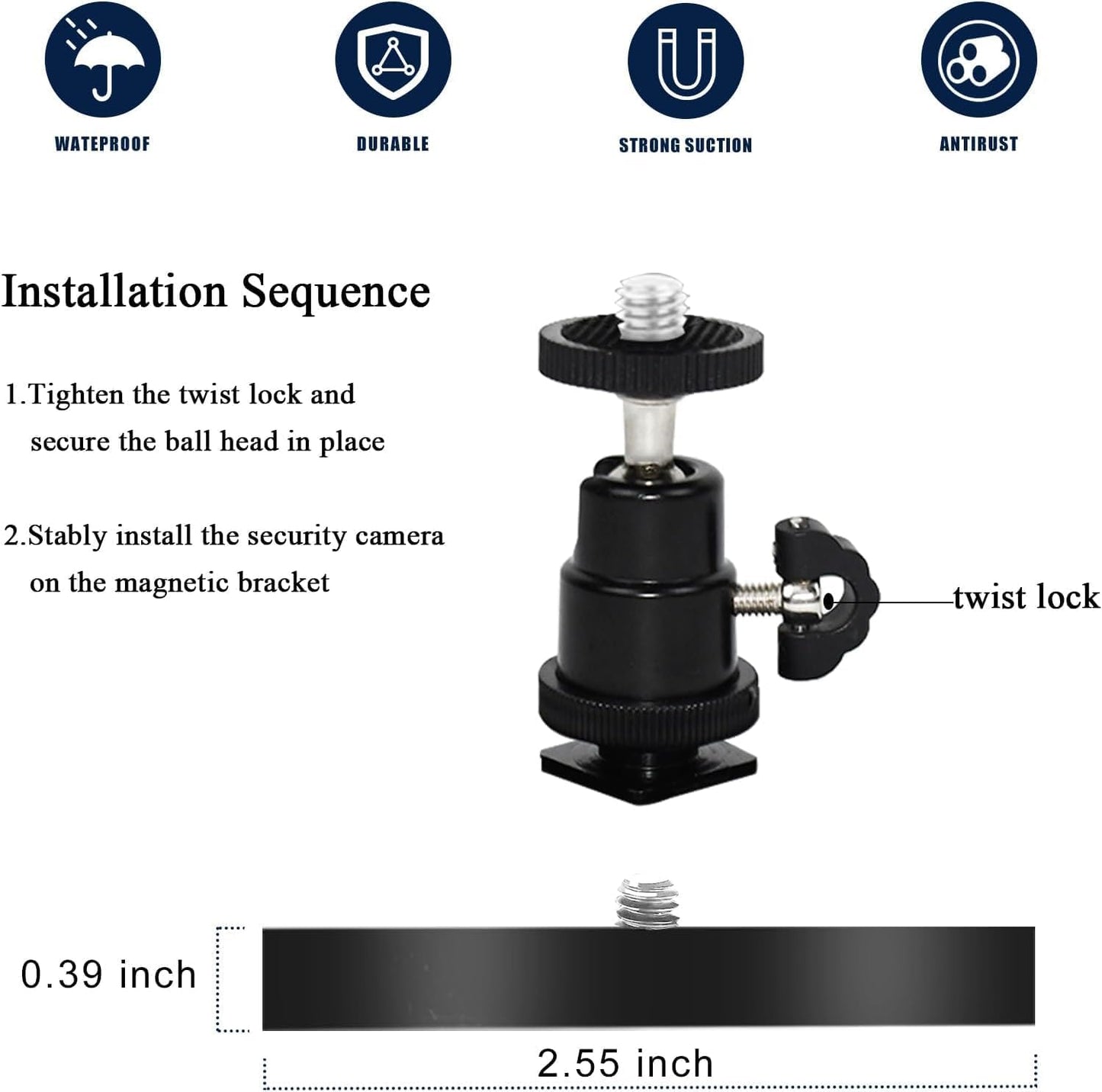 VVHOOY 2Pack Battery(2nd, 3rd), Magnetic Camera Mount Compatible with Ring Stick up Cam Ring Outdoor Cam Plus,Outdoor