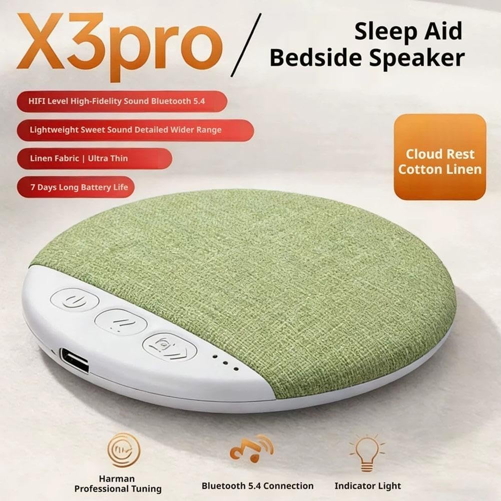 Generic 2026 Bluetooth Sleep Pillow Speaker Wireless Under Pillow Headphones with White Noise Timer, Hi-Fi Stereo Sound