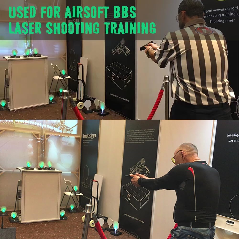 Dry Fire Laser Training System, Laser Target with 9mm Laser Tube for Dry Fire Shooting, Laser Firearm Training System for Competitions