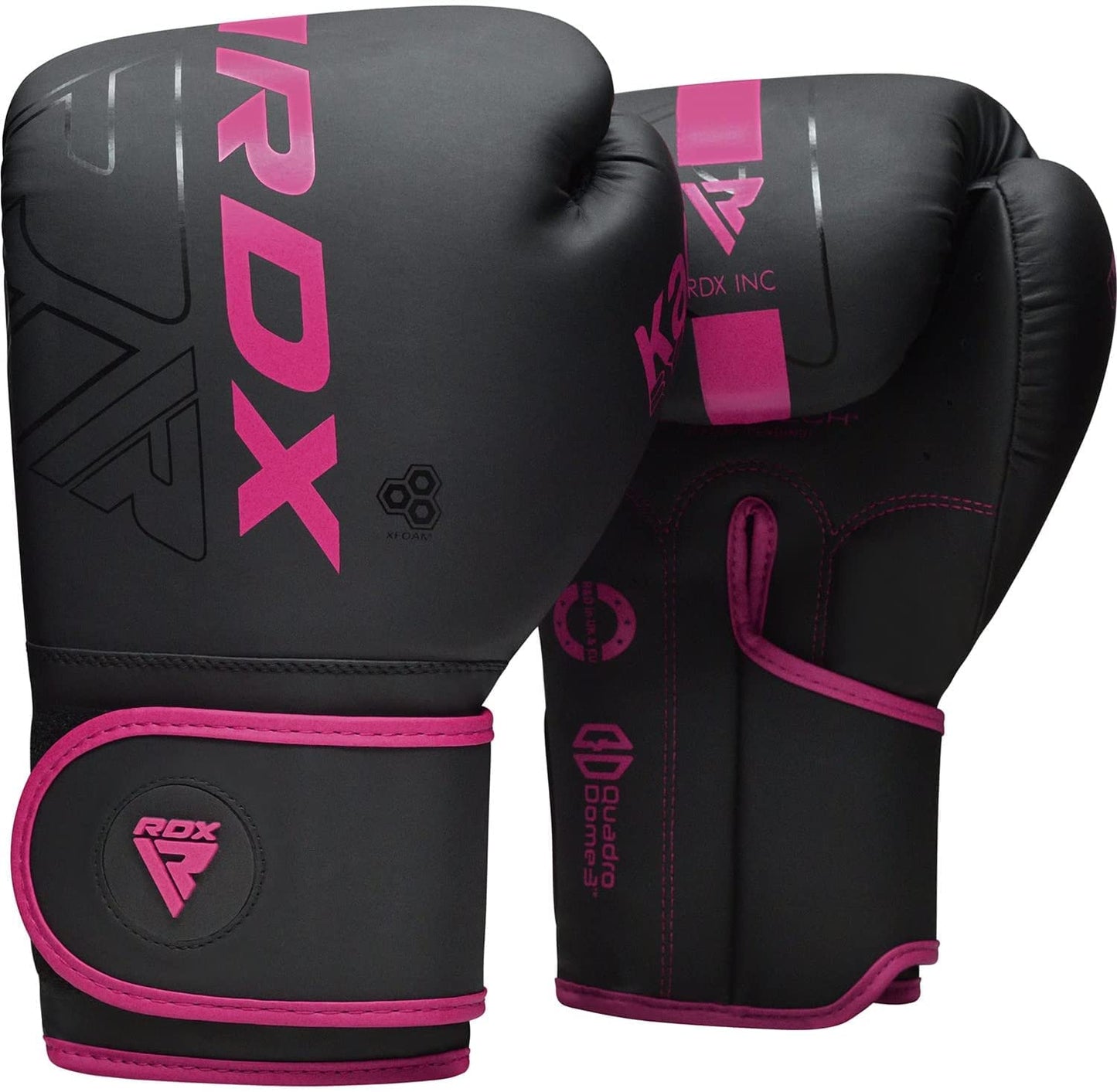 RDX Women Boxing Gloves, Pro Training Sparring, Maya Hide Leather, Muay Thai MMA Kickboxing, Adult, Heavy Punching Bag Focus Mitts Pads Workout, Ventilated Palm, Multi Layered, 8 10 12 14 16 Oz