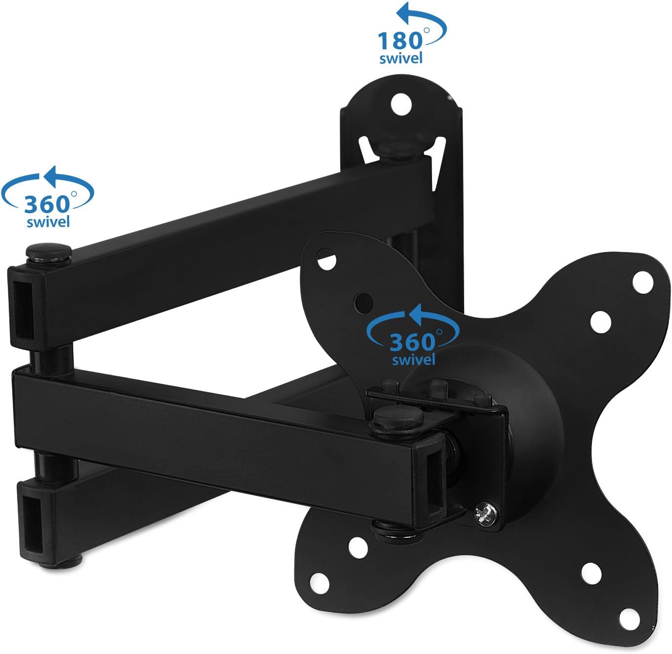 Mount-It! 19, 20, 24, 27, 32, 34, 37 40 Inch 14 75, 100 TV Wall Mount, Universal Fit for and TVs and Computer Monitors