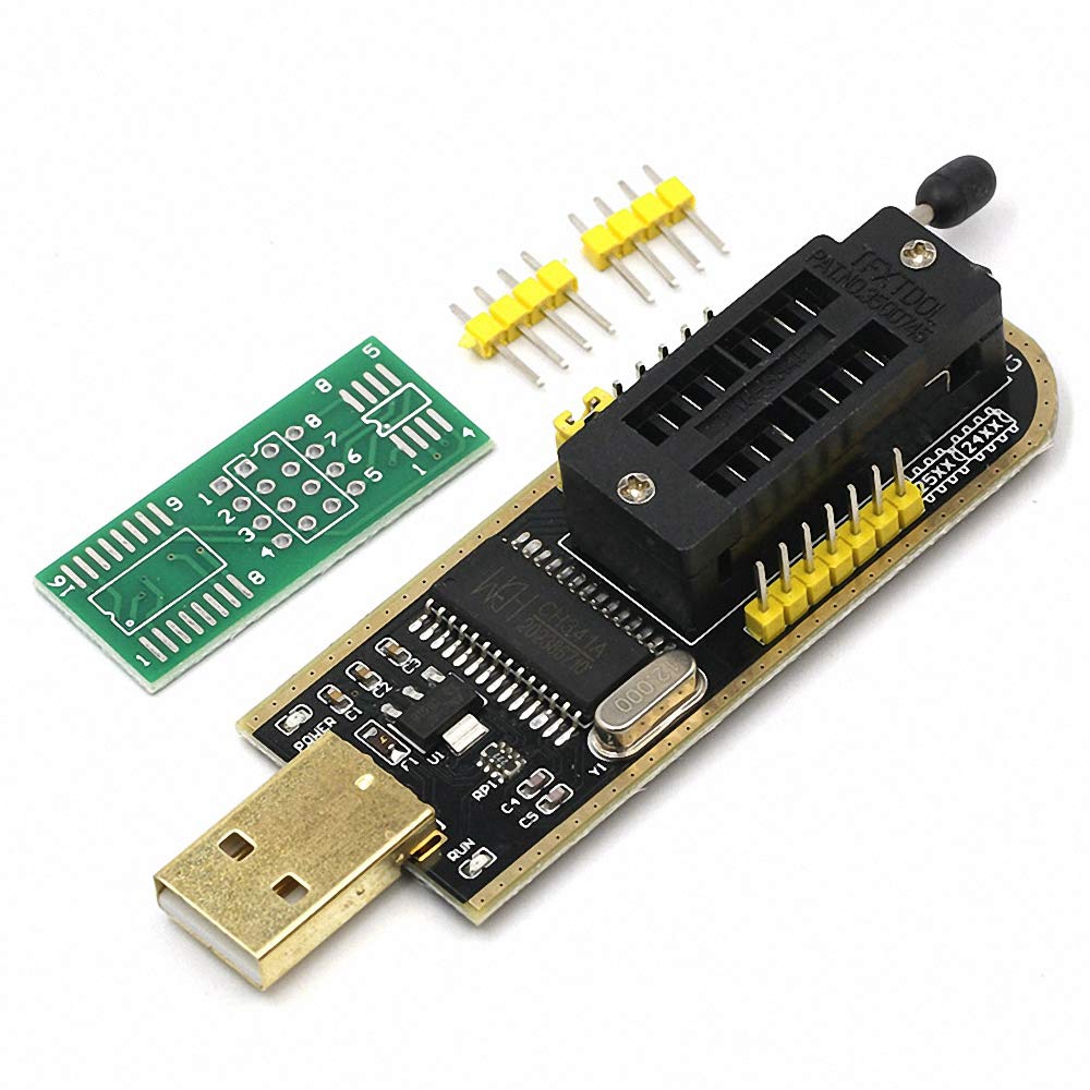 DYDZYJ 10pcs CH341A 24 25 Programmer Series EEPROM Flash BIOS USB with Software & Driver