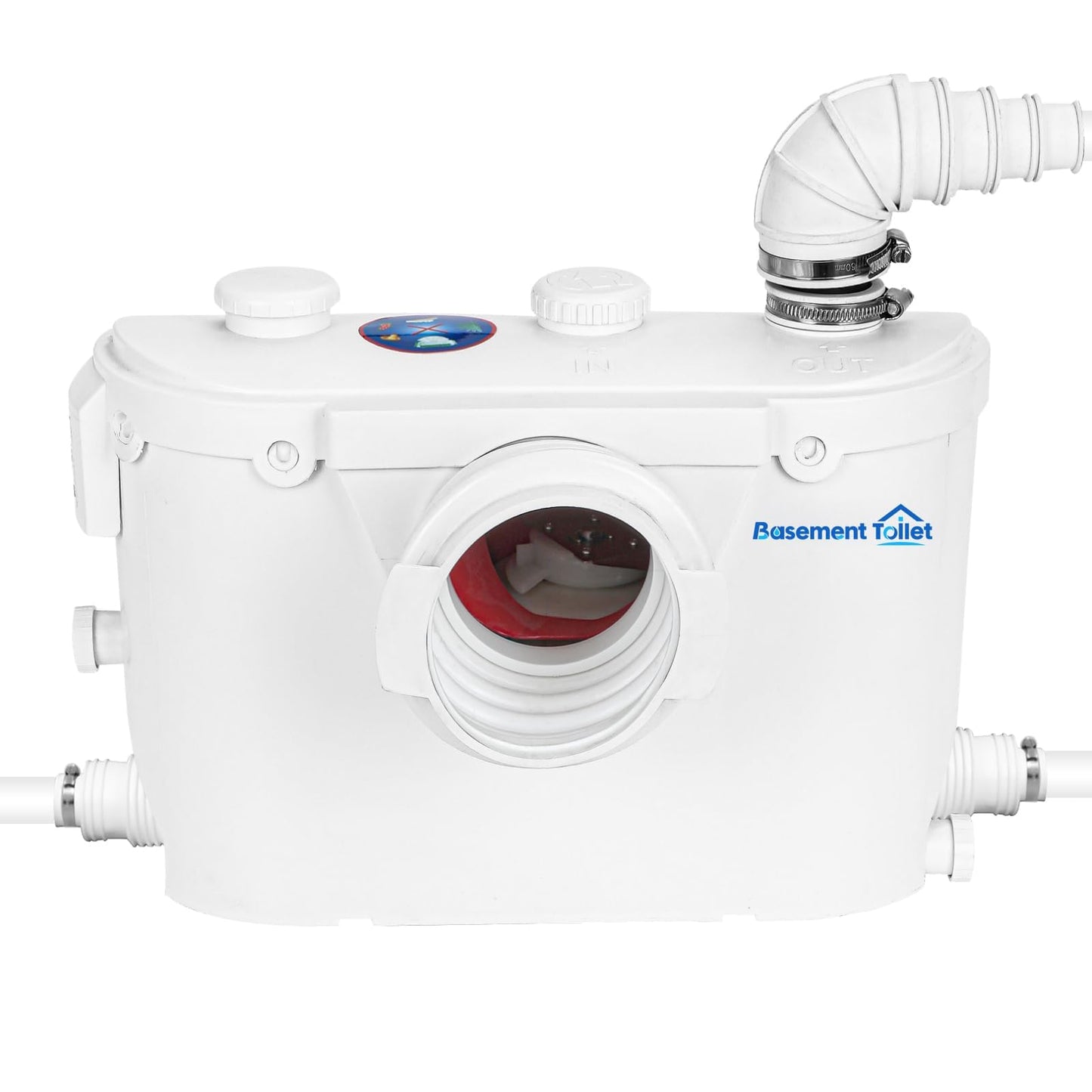 500Watt Macerator Pump, Macecrating Toilet Pump for Basement Macerating Toilet Laundry Cooking Sink Clothes Washer Macerator Pump for Upflush Macerating Toilet, Basement Toilet Pump