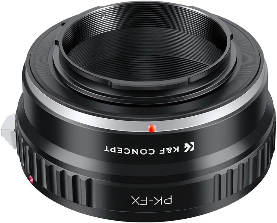 K&F CONCEPT X-Pro1 X-E1 X-M1 Lens Mount Adapter Pentax PK Lens to Fuji FX Mount Camera Adapter Fits