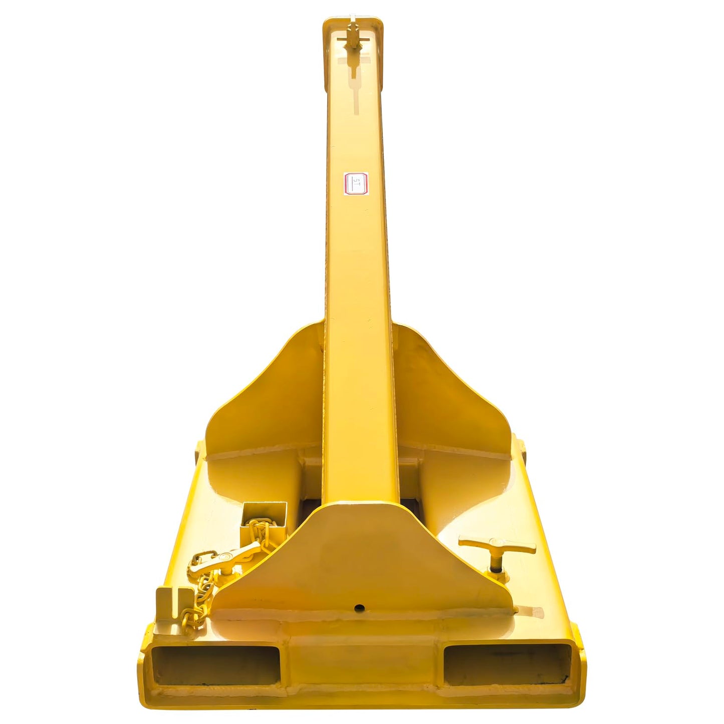 TECHTONGDA 11000LB/5T Capacity Forklift Jib Boom Crane, Forklift Mobile Crane Hoisting Attachment, Max Adjustable Boom Length 96.5 Inch, Towing Handling Equipment with Adjustable Hook Points