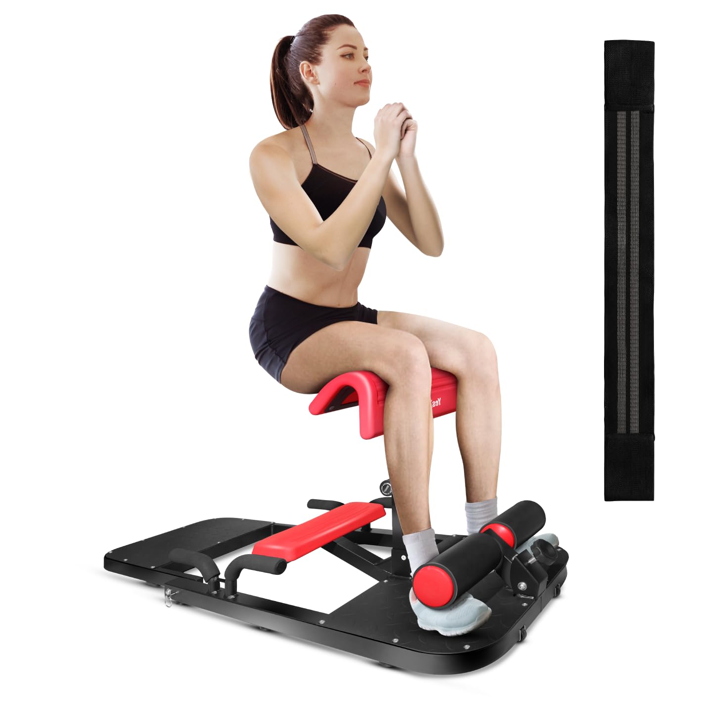 Yes4All Hip Thrust Machine Including Resistance Bands, Glute Machine Sissy Squat Machine, Hip Thrust Bench for Glute Training