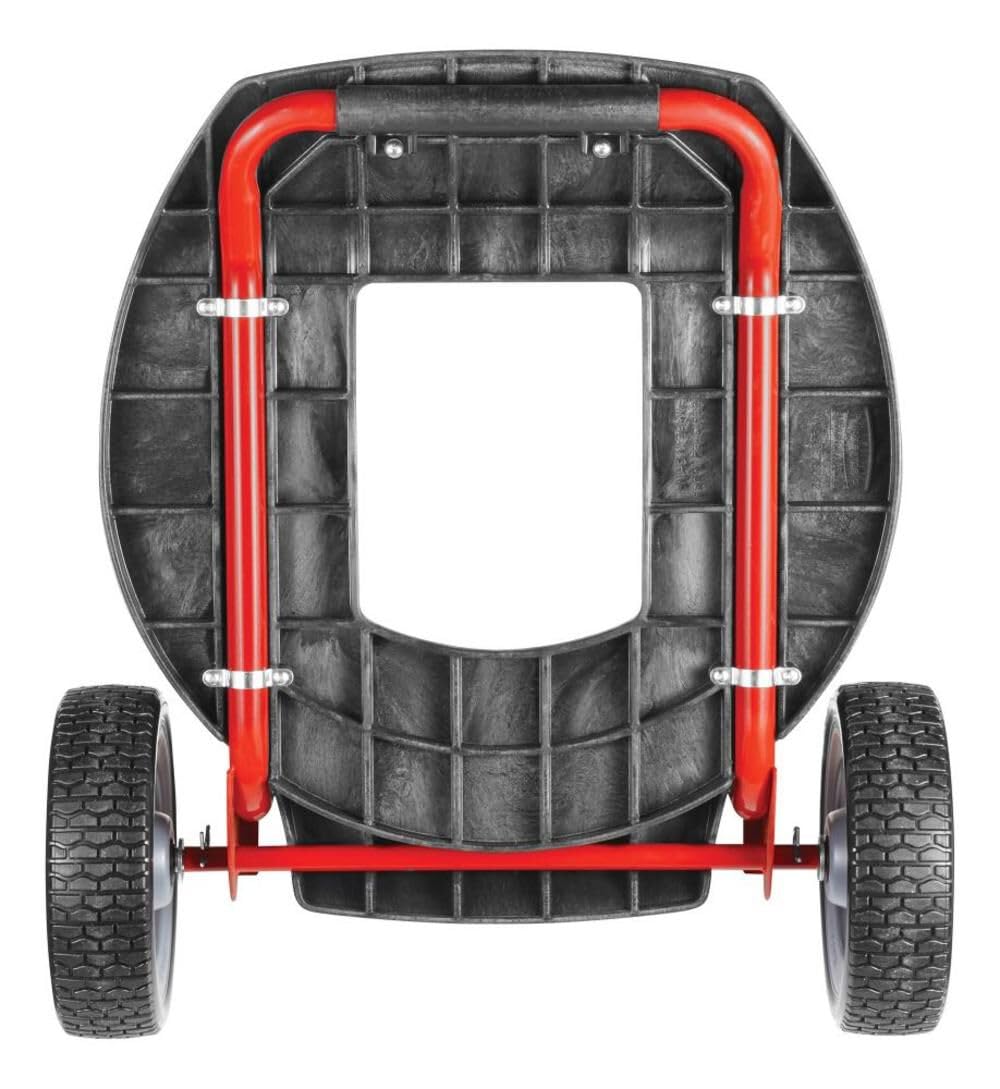 Rubbermaid Commercial Products Brute Construction and Landscape Dolly, 250-Pound Capacity, Red, Heavy Duty Dolly with Wheels