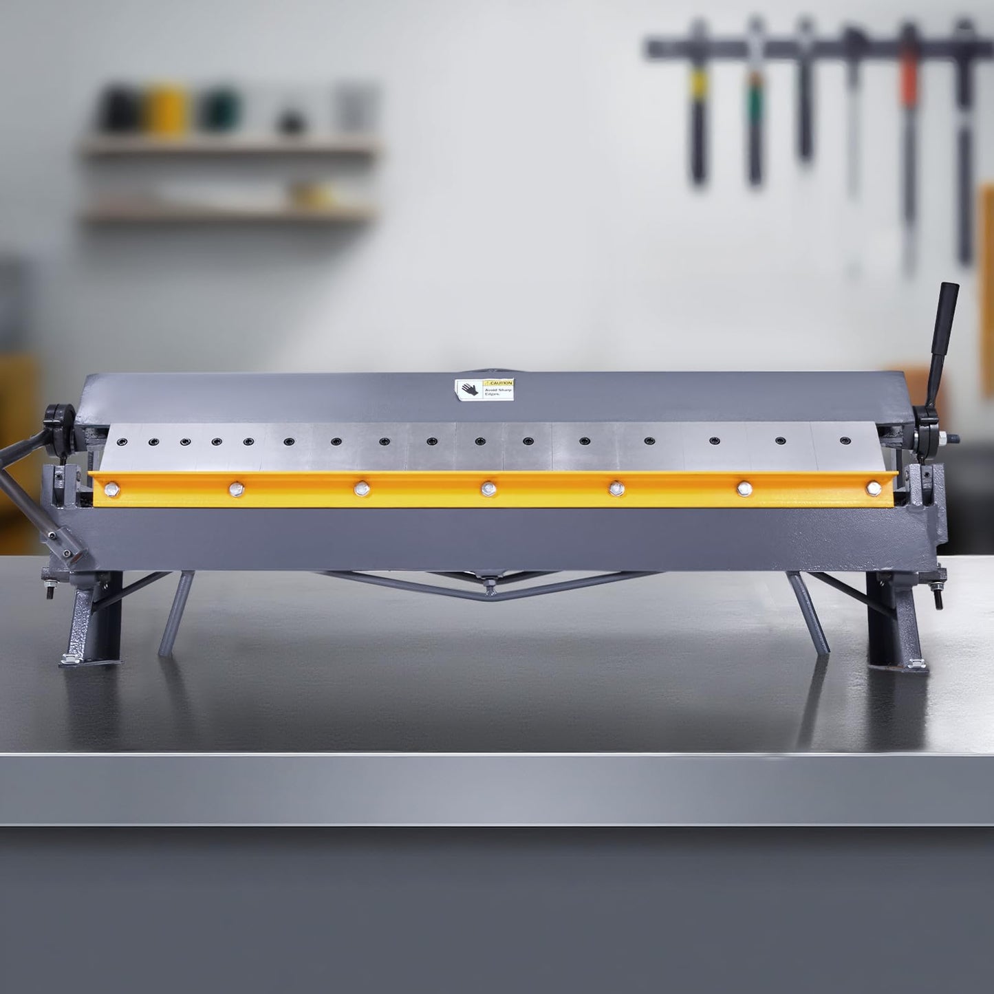 VEVOR Box and Pan Brake, 50 in Sheet Metal Bending Brake,16-Gauge Mild Steel Capacity, 0-135 Degree Adjustable, Metal Bender Machine with 16 Fingers, Heavy-Duty Aluminum Folder for Precise Bending