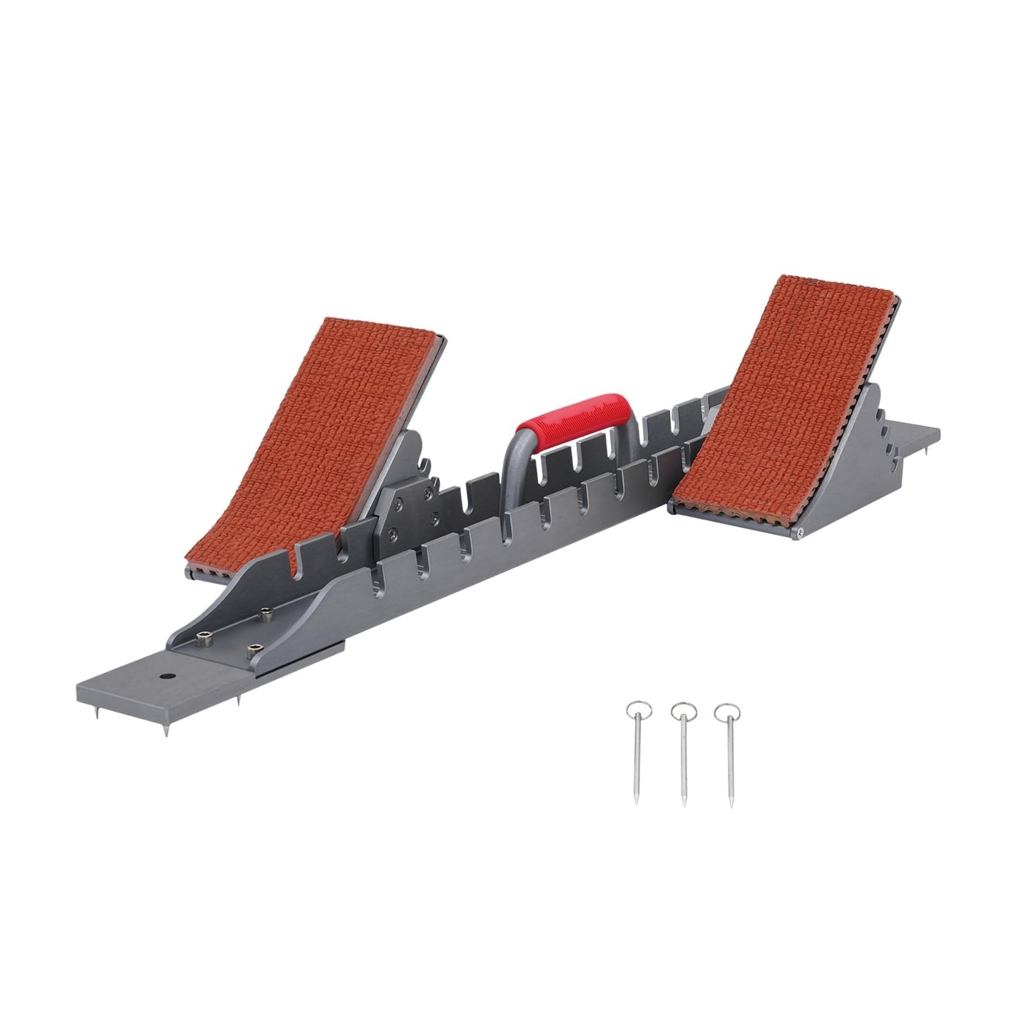 GONGDUN Running Starting Blocks Adjustable Aluminum Alloy Track Starting Block for Competition 4-Angle Adjustable Pedals Equipment for Cinder & Plastic Tracks (9.44 * 35.43in)