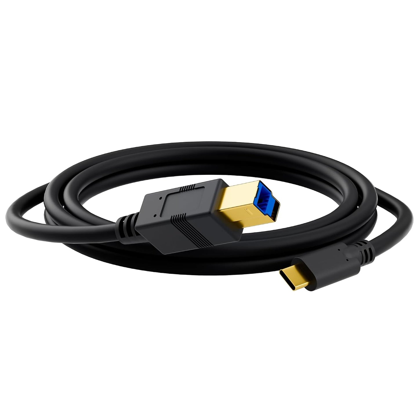 3.0 4 3.0 USB C to B Cable FT, USB-C-Male to USB B-Male Cable, Gold-Plated Connectors, Compatible with Docking Station