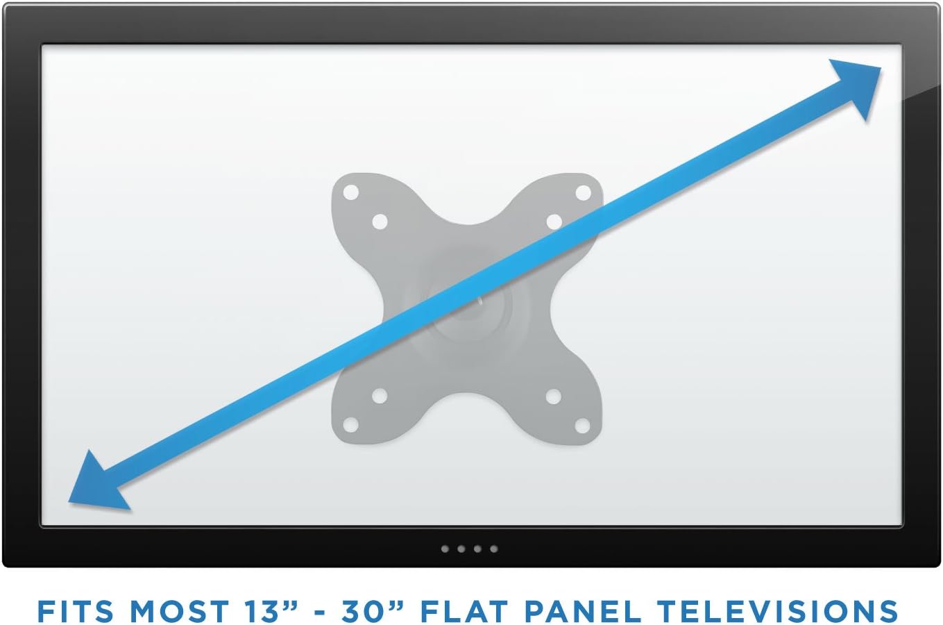 Mount-It! 19, 20, 24, 27, 32, 34, 37 40 Inch 14 75, 100 TV Wall Mount, Universal Fit for and TVs and Computer Monitors