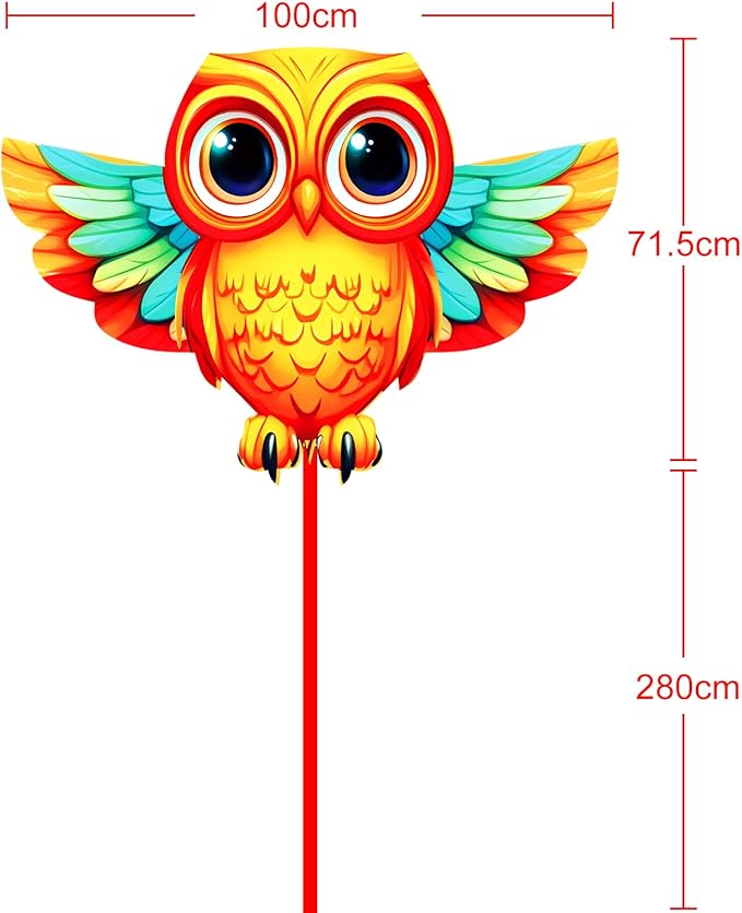 HENGDA KITE Animals Kite for Kids Beginners and Adults Cute Design High Definition Printing Easy to Carry