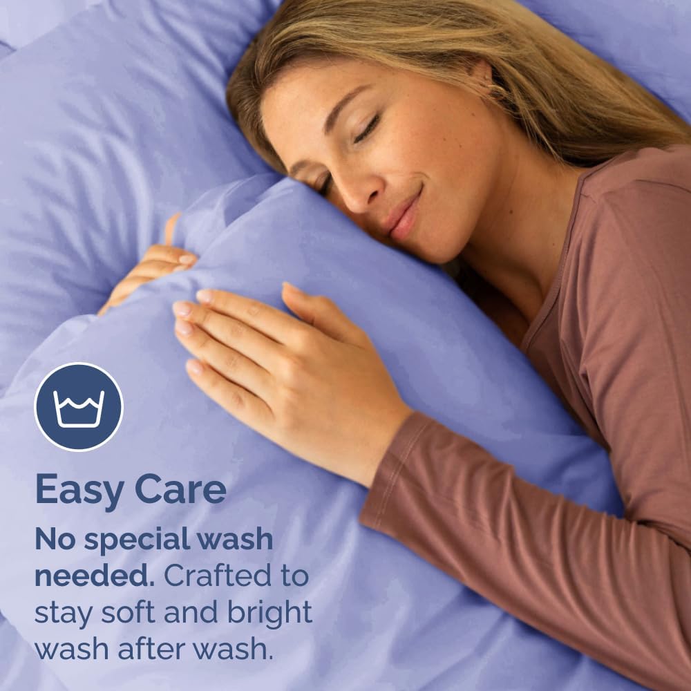 Queen Pillow Cases by [Brand Name] - Ultra Soft Hotel Quality Covers | Wrinkle-Free & Stain Resistant - Lavender, Set of 2