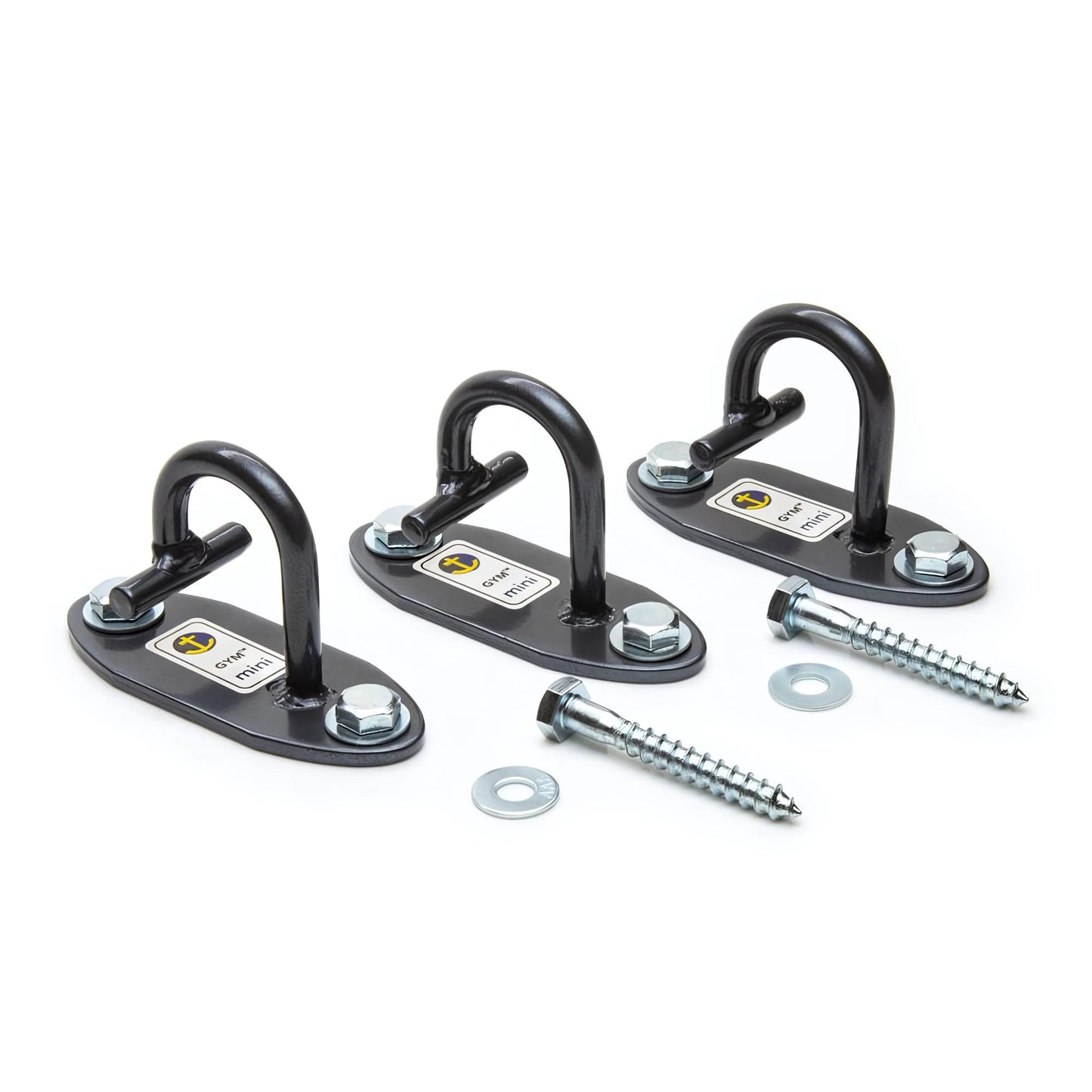 Anchor Gym Mini H1 (Set of 3) - Resistance Band Wall Anchors for Home Workouts | Wall Mount Anchor for Resistance Bands, Stretch Straps & Suspension Trainers