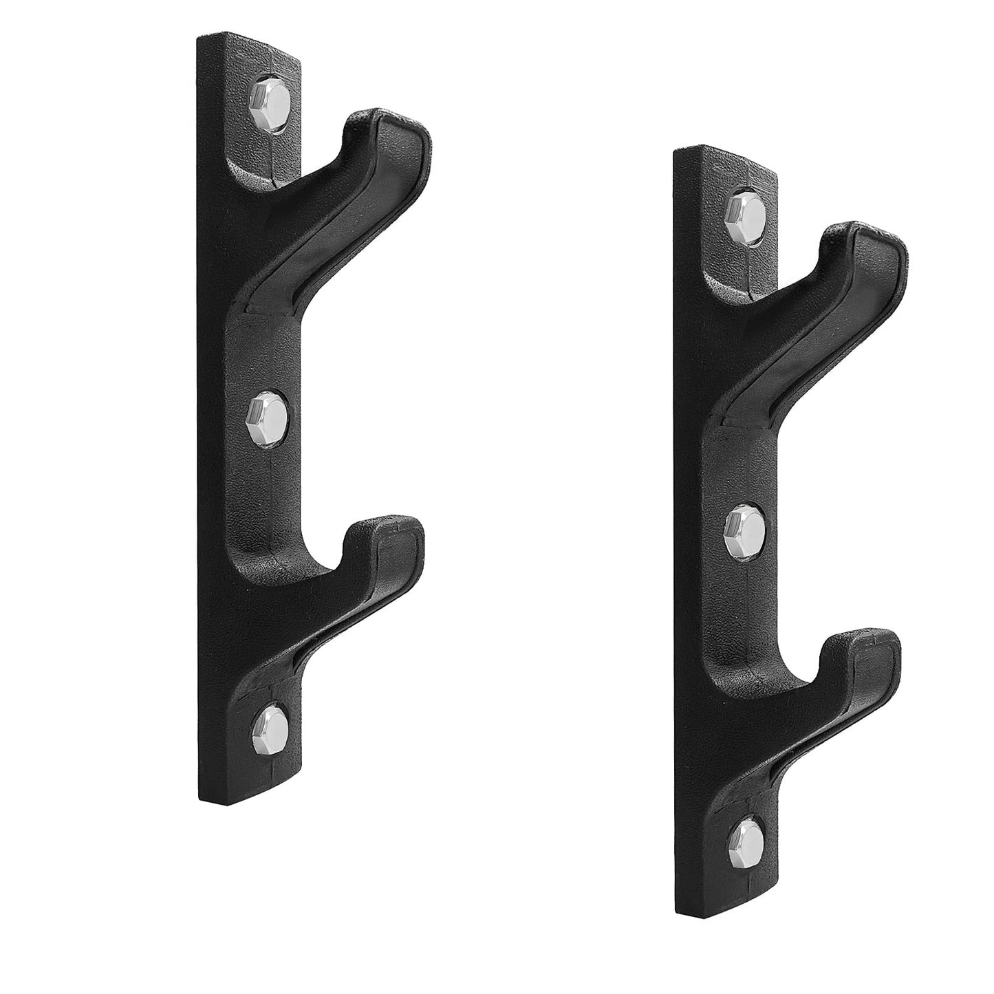 Luwint Barbell Holder Horizontal Wall Mounted 2 Bar Storage Rack
