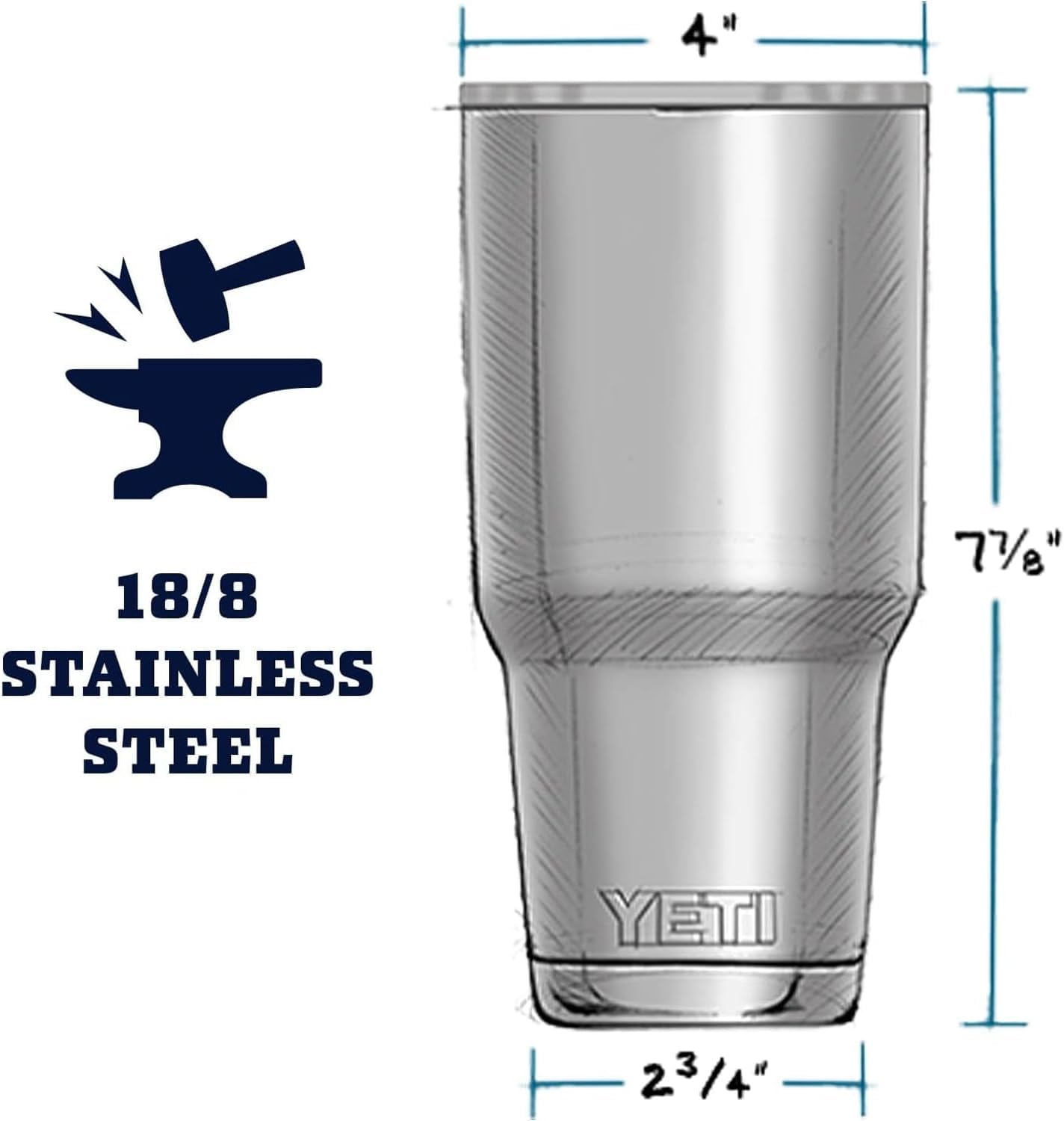 YETI Rambler 30 oz Tumbler, Stainless Steel, Vacuum Insulated with MagSlider Lid, Wetlands Brown