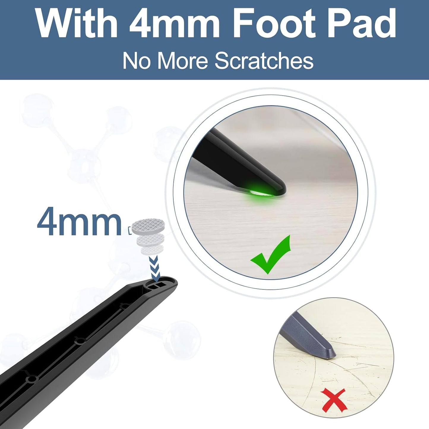 Maozhren TV Stand for Insignia TV Legs Replacement, Not Universal, Easy to Install, for Insignia TV Stand Legs, Please