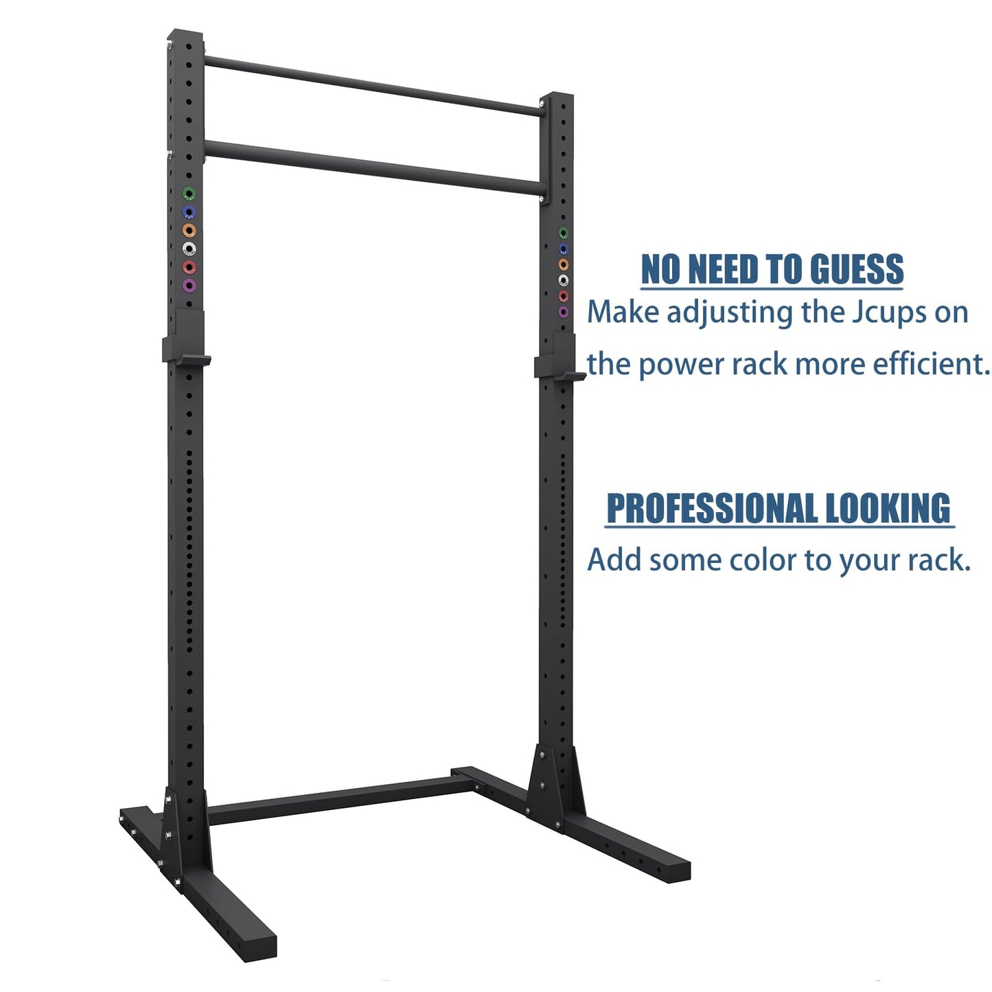 Power Squat Rack Barbell Magnetic Position Markers Reminders Label for Home & Garage Gyms, Squat Rack Magnets Identifier Rings (0.75" Inner Circle)