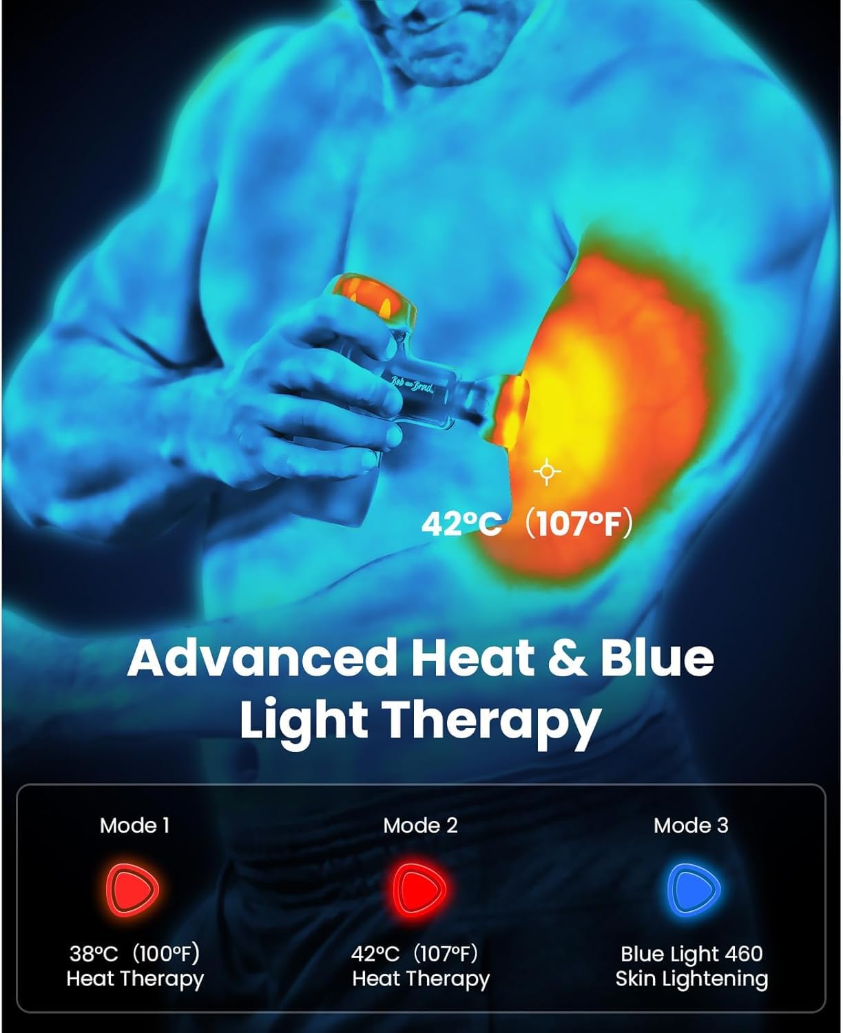 BOB AND BRAD M7 Plus Mini Massage Gun with Heat, FSA Eligible & HSA Approved Deep Tissue Percussion Massager for Back & Neck Stiffness - Portable, Quiet, Ultra-Lightweight