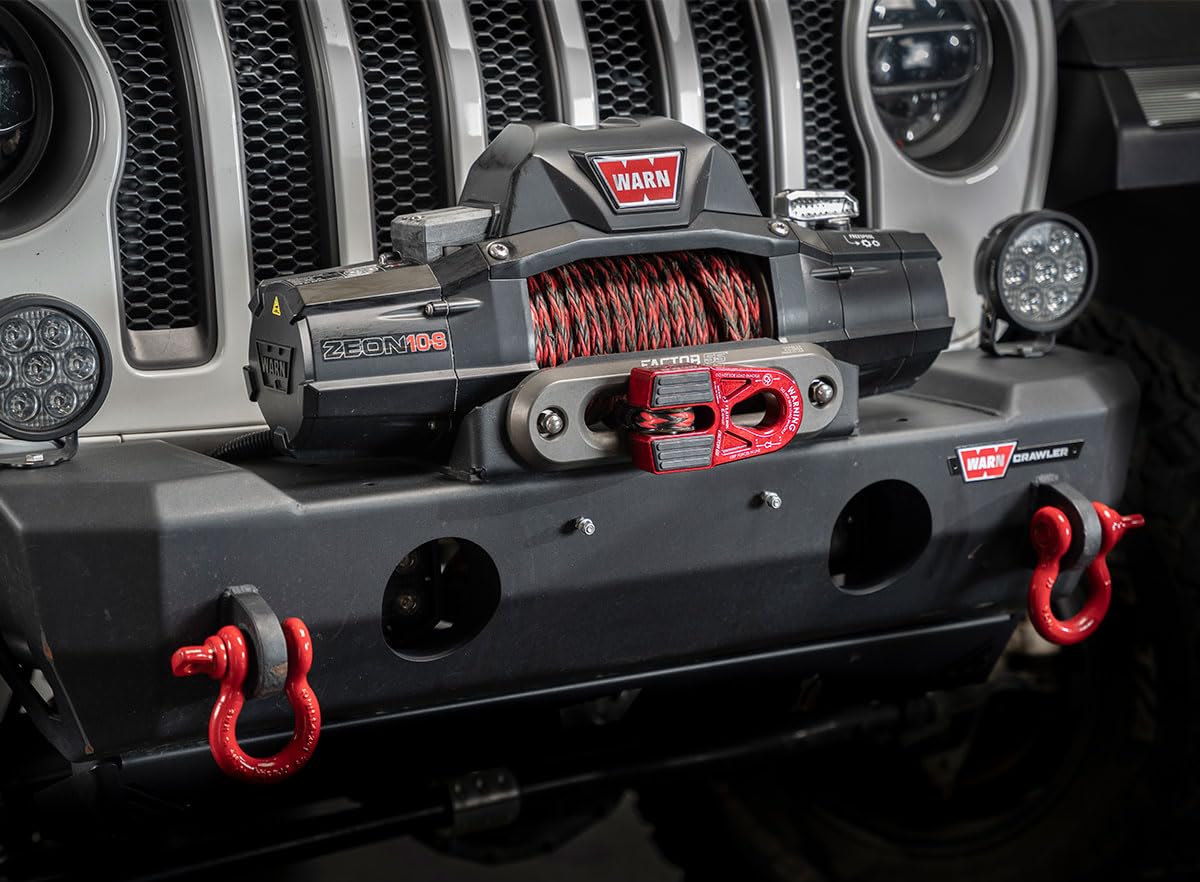Factor 55 00080-04 Flatlink E (Expert) Replaces Conventional Winch Hook with a Stronger Shackle/D Ring Mount Maximum Load 16,000 lb Ultimate Failure Greater Than 40,000 lb – Black